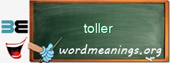 WordMeaning blackboard for toller